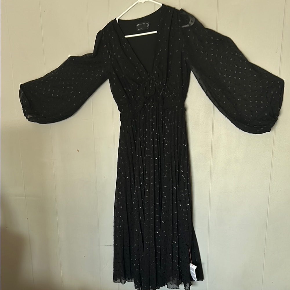 ASOS DESIGN Black Long Sleeve Maternity Midi Dress – UK 8 / US 4 - Picture 1 of 6